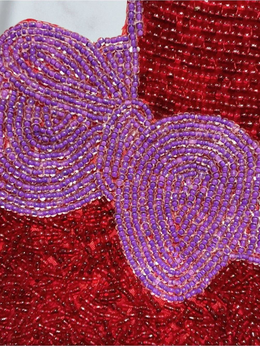 RED HAT SOCIETY Beaded Shoulder Bag